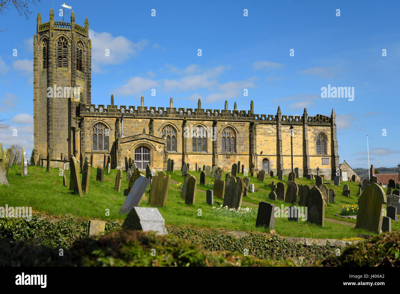 St Michael's Church, Coxwold Stock Photo