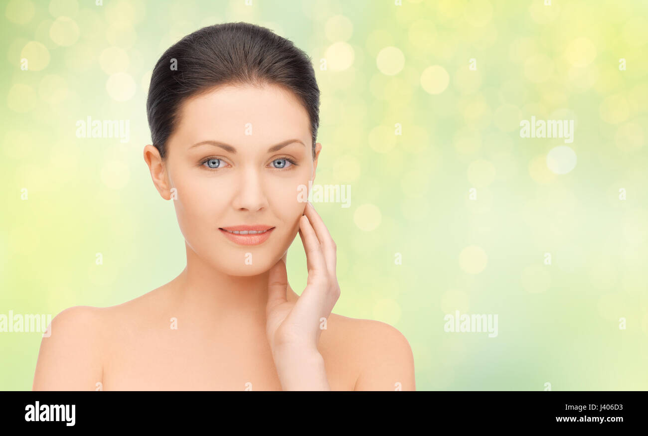 close up of beautiful young woman face Stock Photo - Alamy