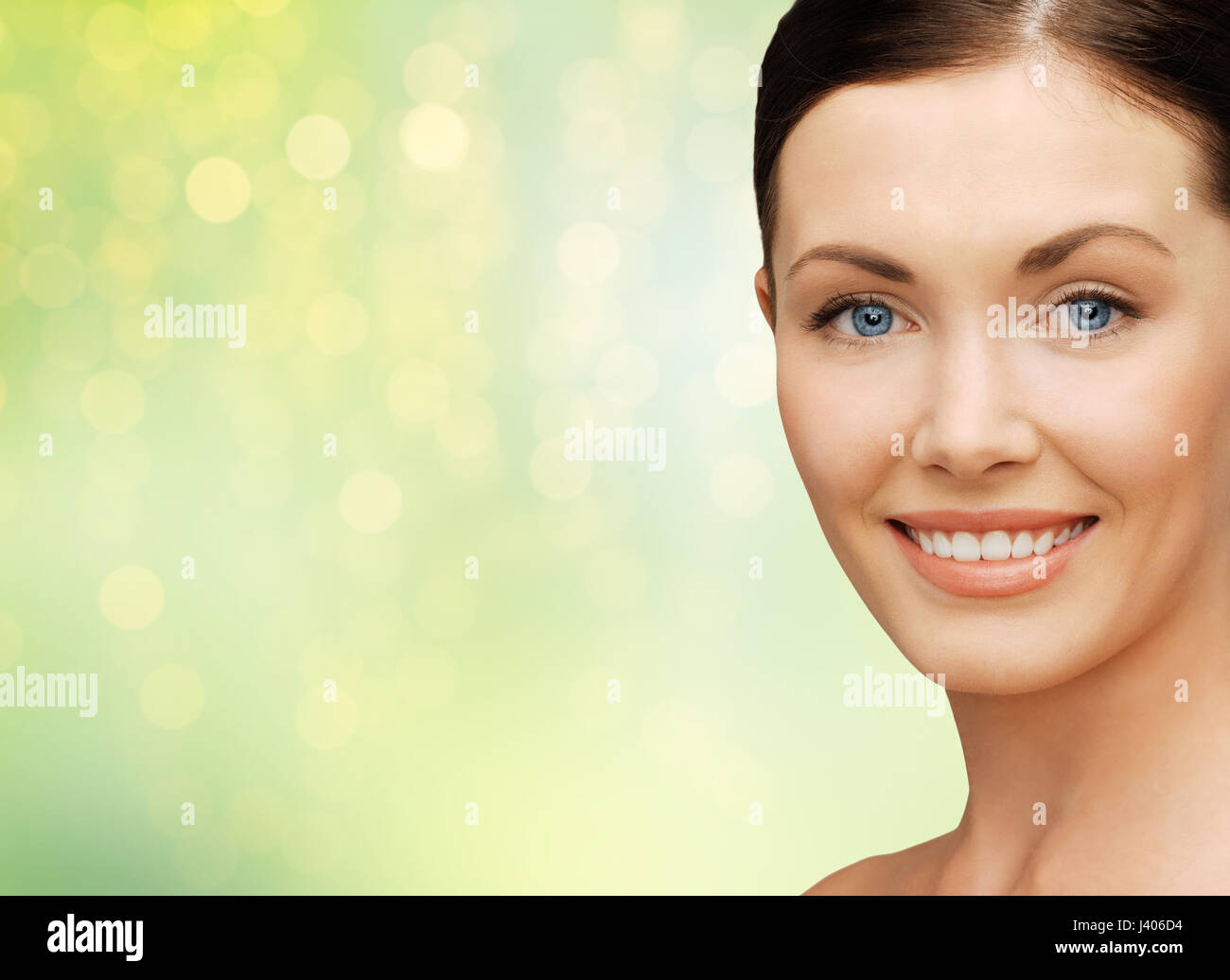 close up of beautiful young woman face Stock Photo - Alamy