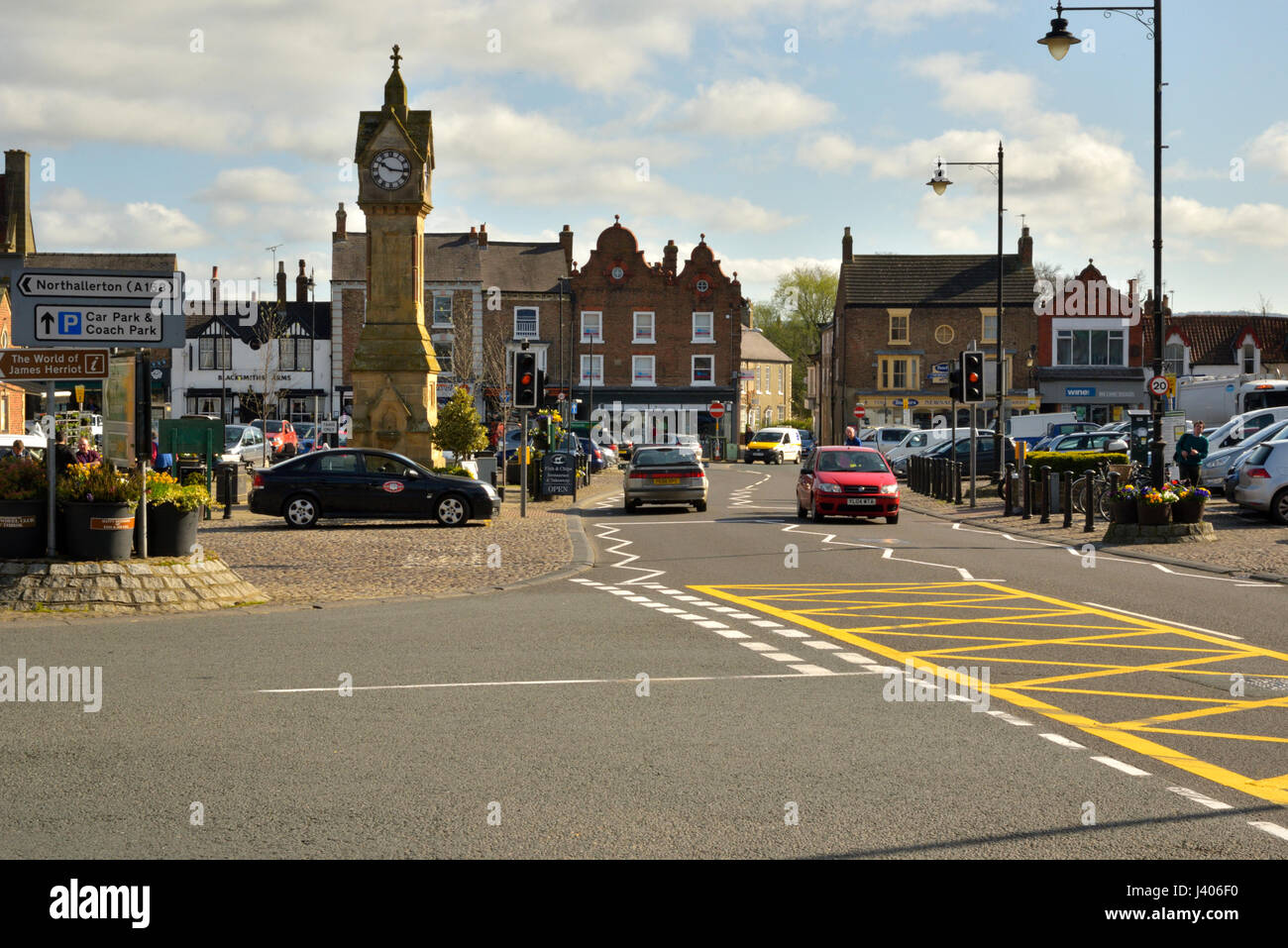 Thirsk Market Square Stock Photo