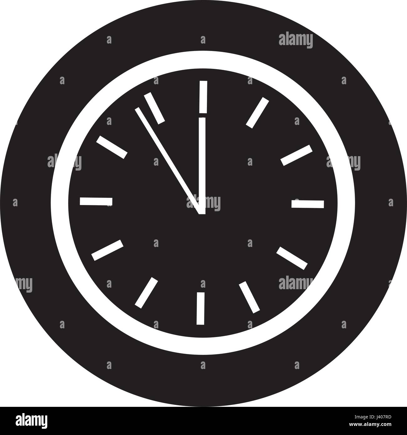 time clock isolated icon Stock Vector Image & Art - Alamy