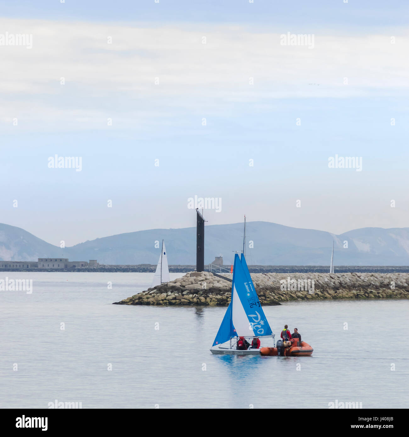 Sailing Club, Weymouth, Dorset England UK Stock Photo Alamy