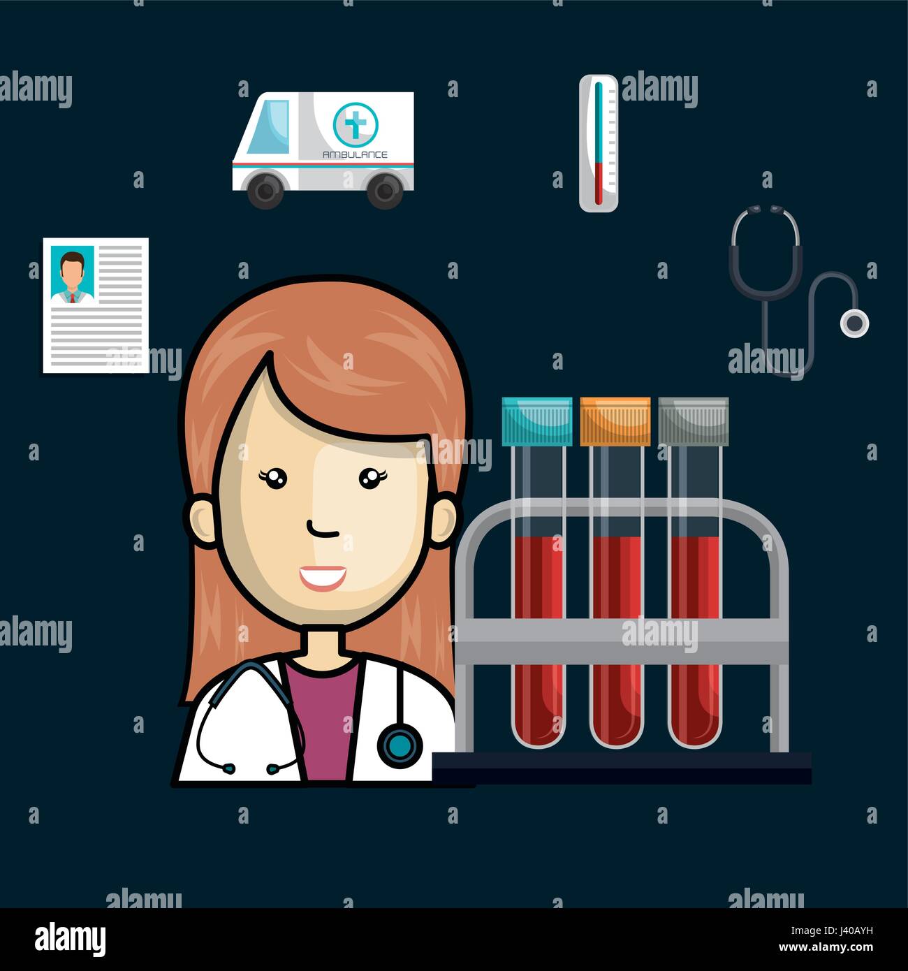 professional doctor avatar character Stock Vector Image & Art - Alamy