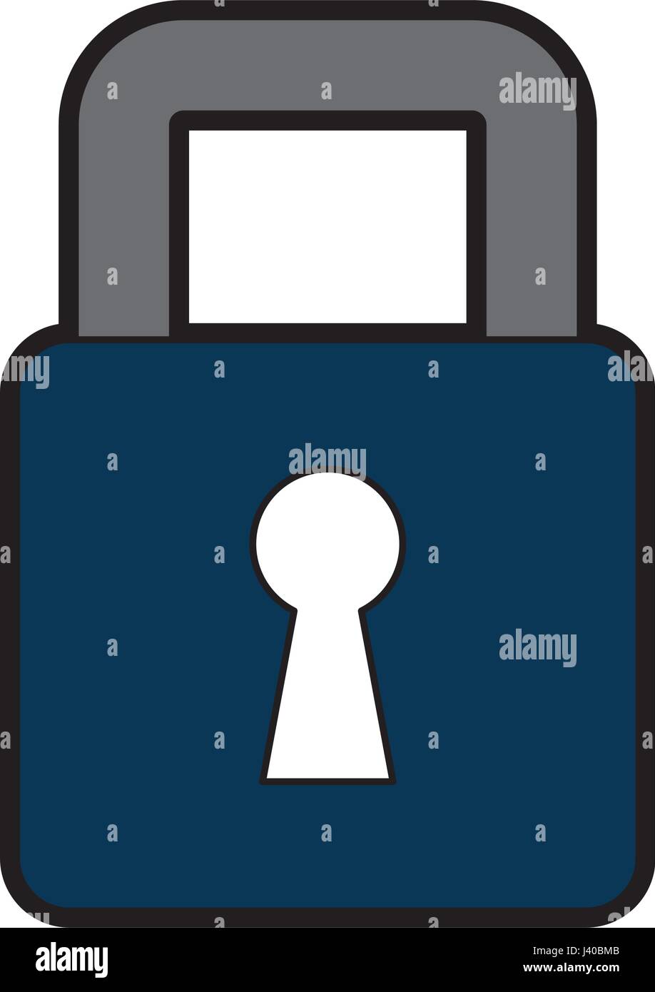 safe secure padlock icon Stock Vector Image & Art - Alamy