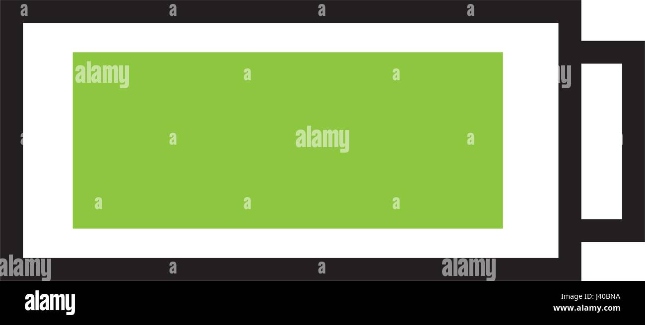 battery level isolated icon Stock Vector Image & Art - Alamy