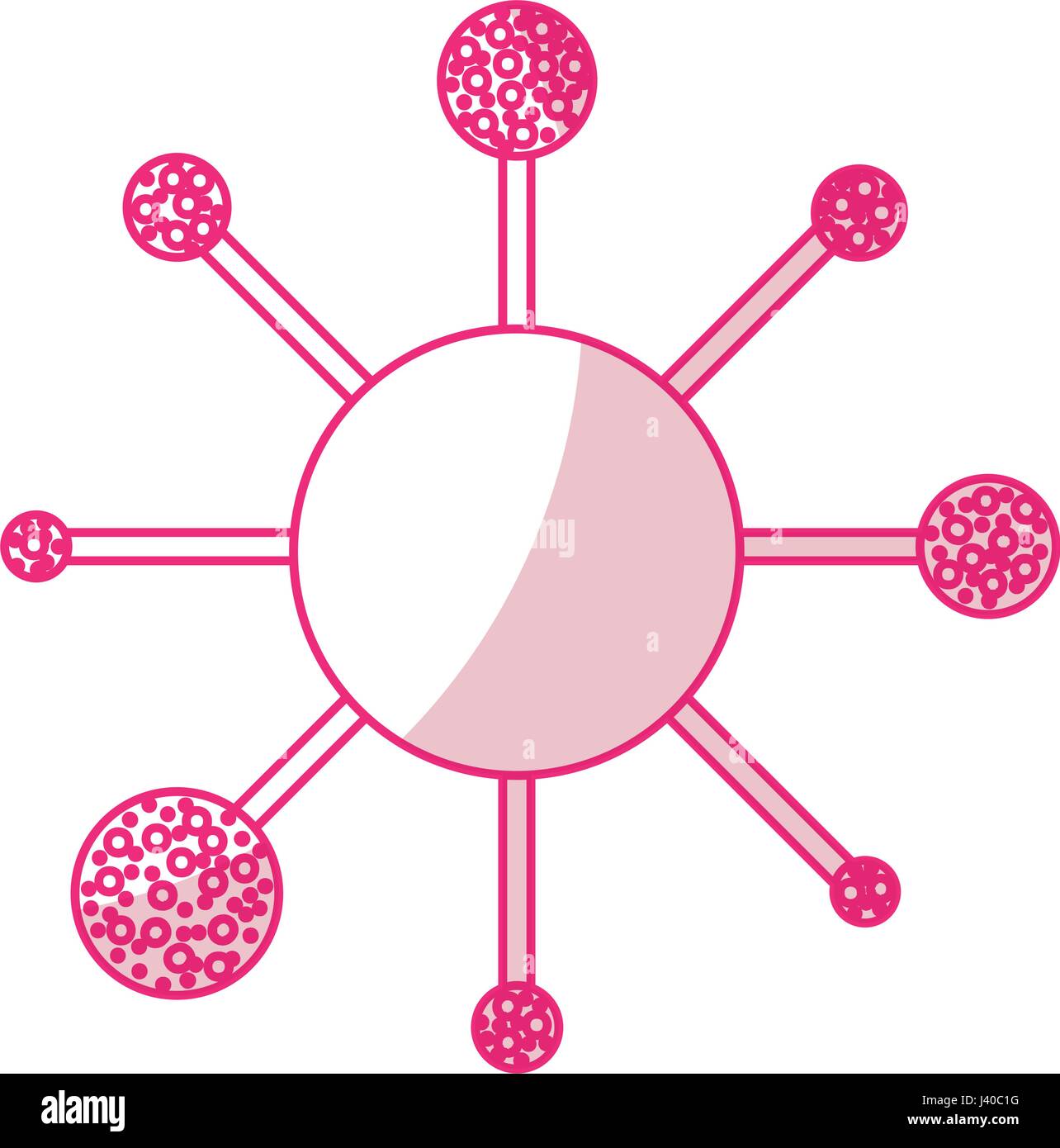 Bacterial cell structure icon Stock Vector Image & Art - Alamy