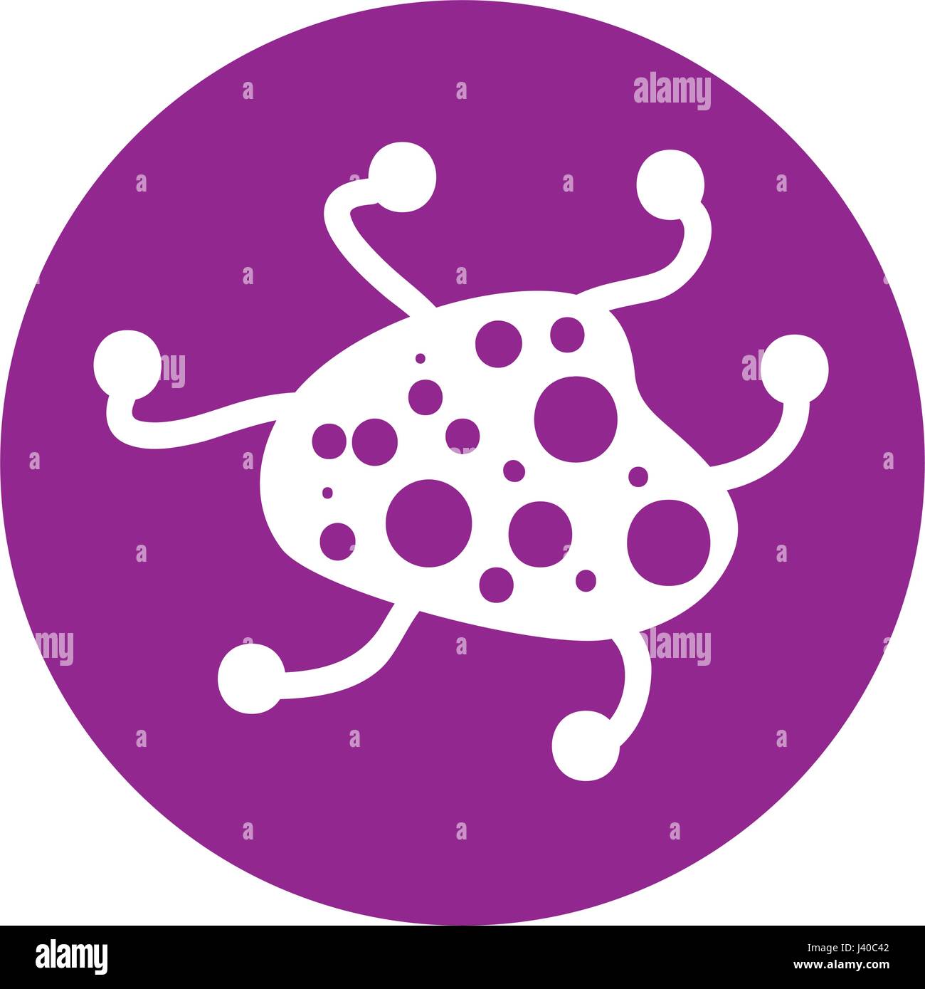 Bacterial cell structure icon Stock Vector Image & Art - Alamy