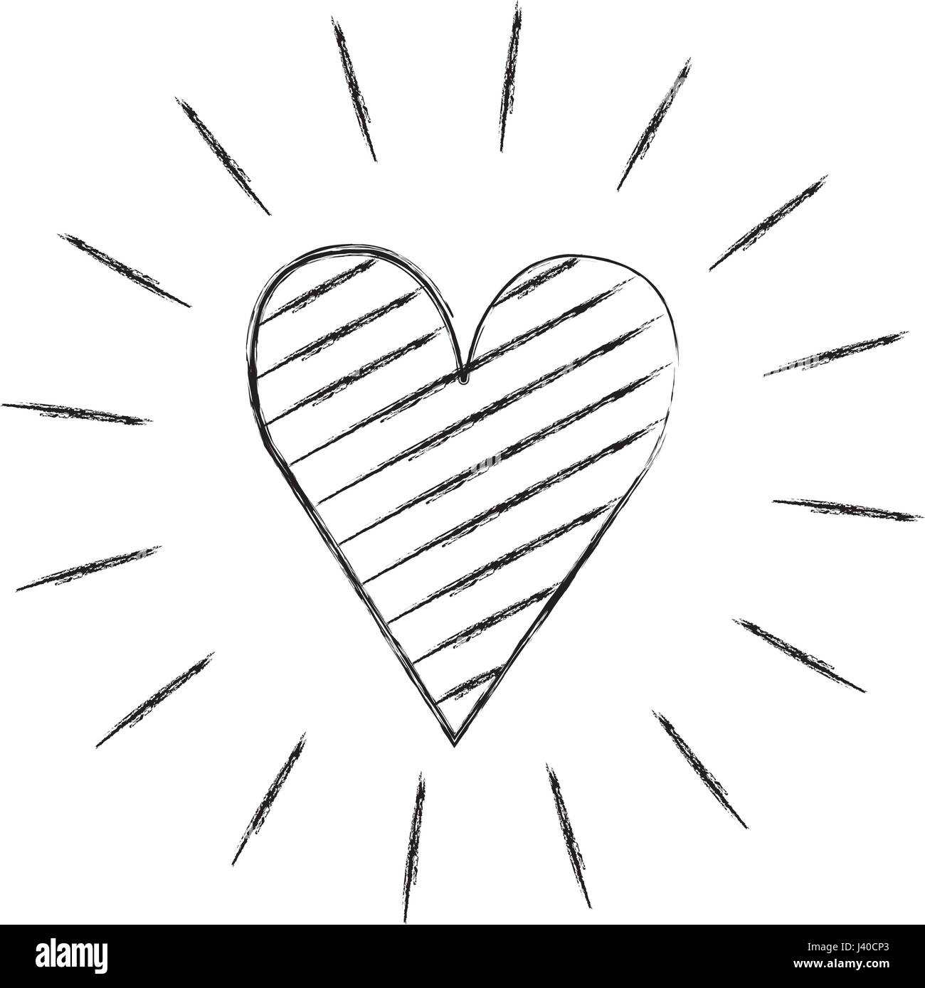 heart love romantic icon Stock Vector Image & Art - Alamy