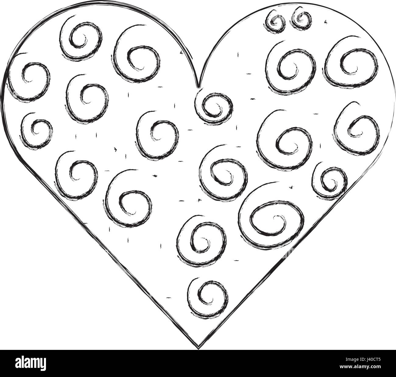 heart love romantic icon Stock Vector Image & Art - Alamy