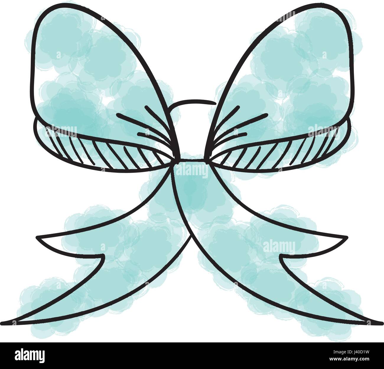 bow ribbon decorative icon Stock Vector Image & Art - Alamy