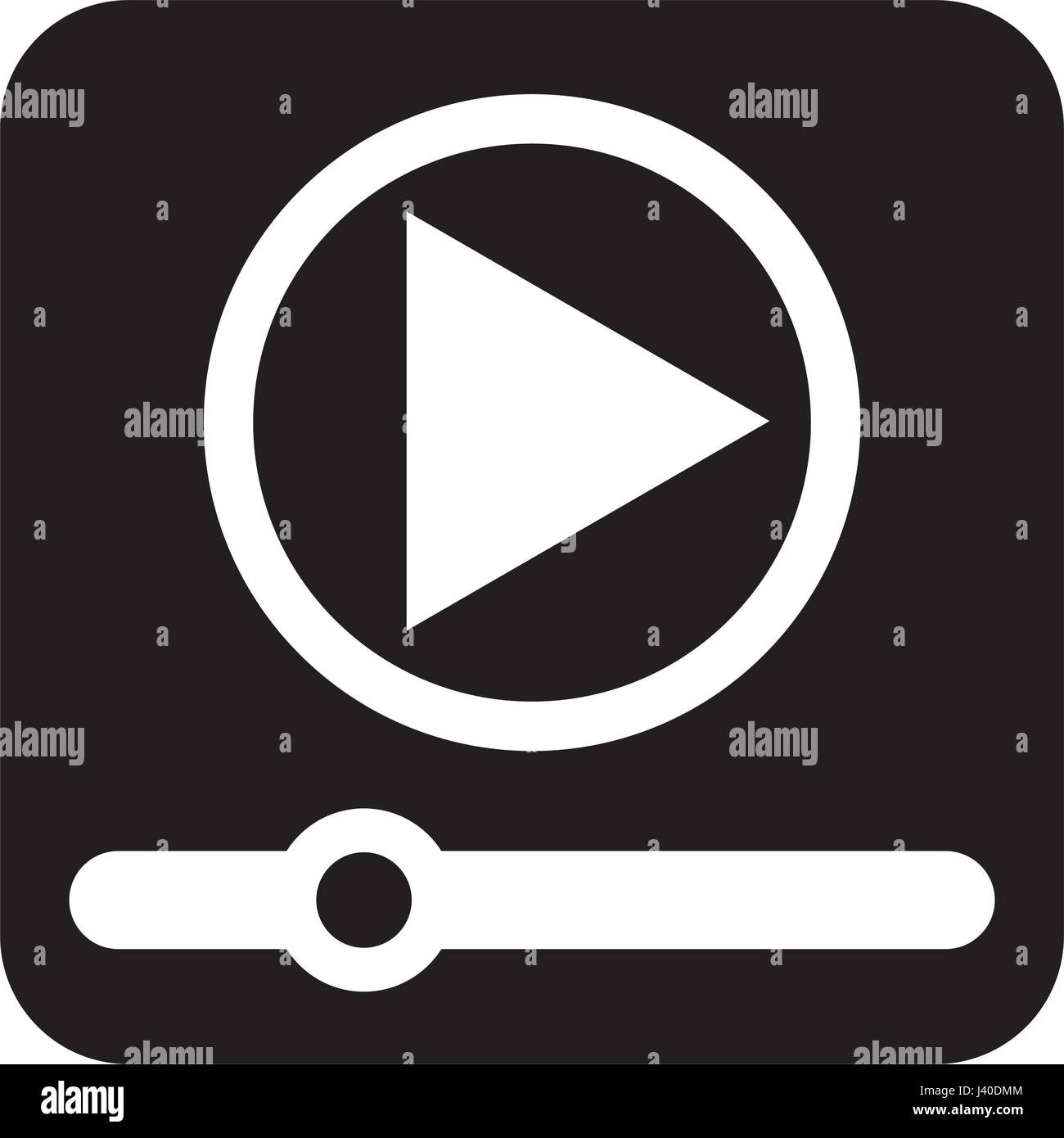 media player application icon Stock Vector Image & Art - Alamy