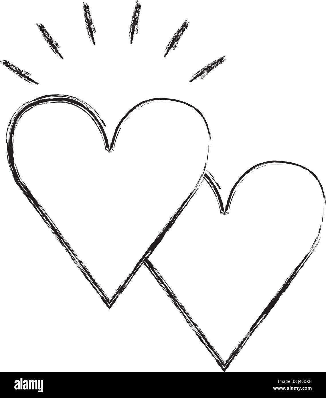 heart love romantic icon Stock Vector Image & Art - Alamy