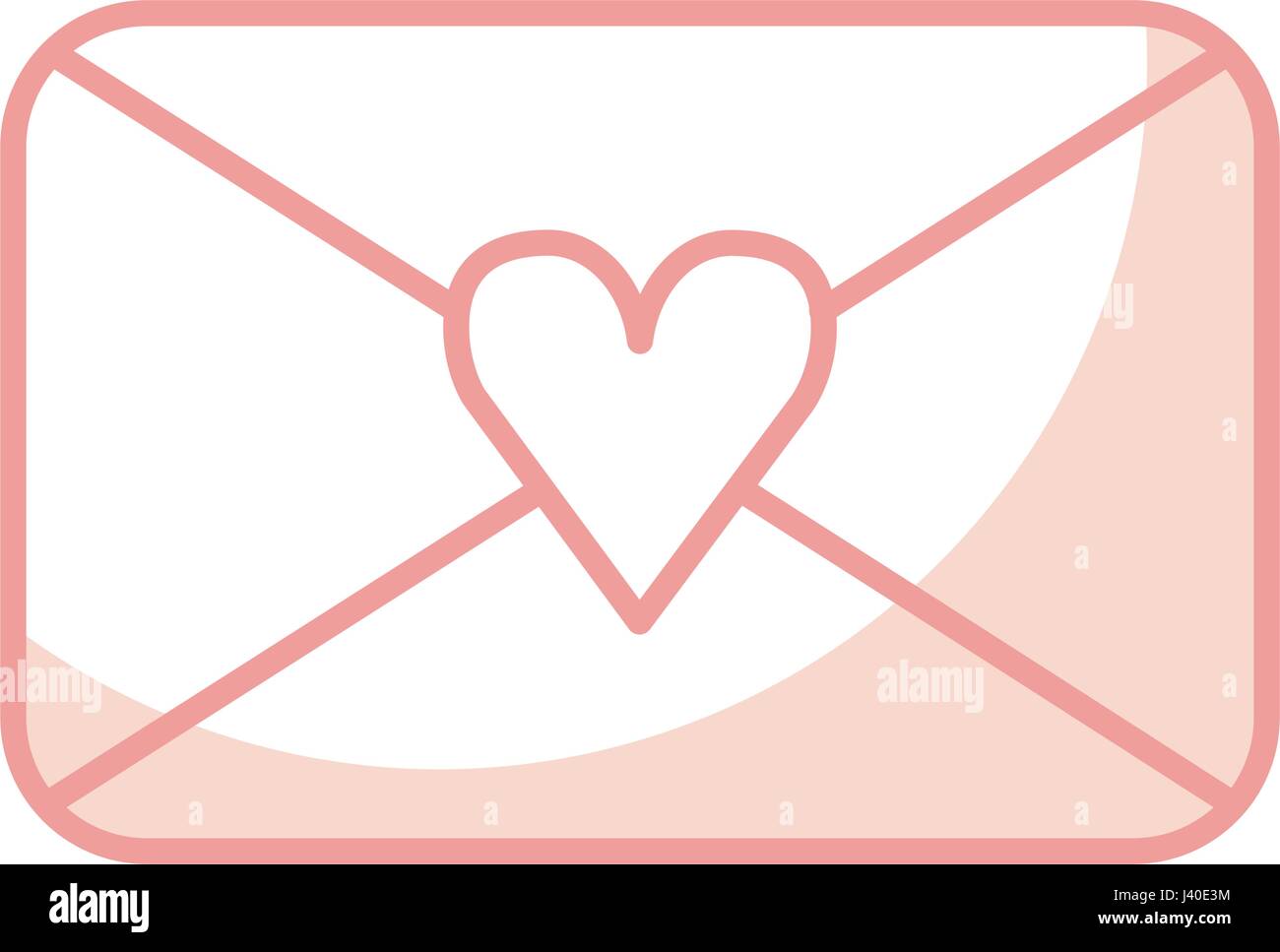 envelope with heart love romantic icon Stock Vector Image & Art - Alamy