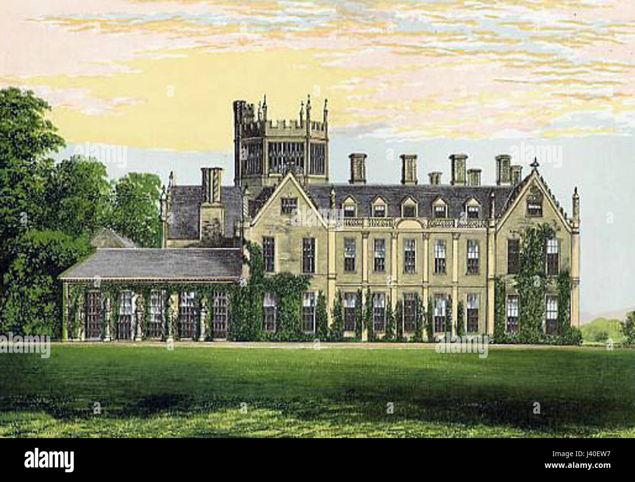 Melbury House Dorset Morris edited Stock Photo Alamy