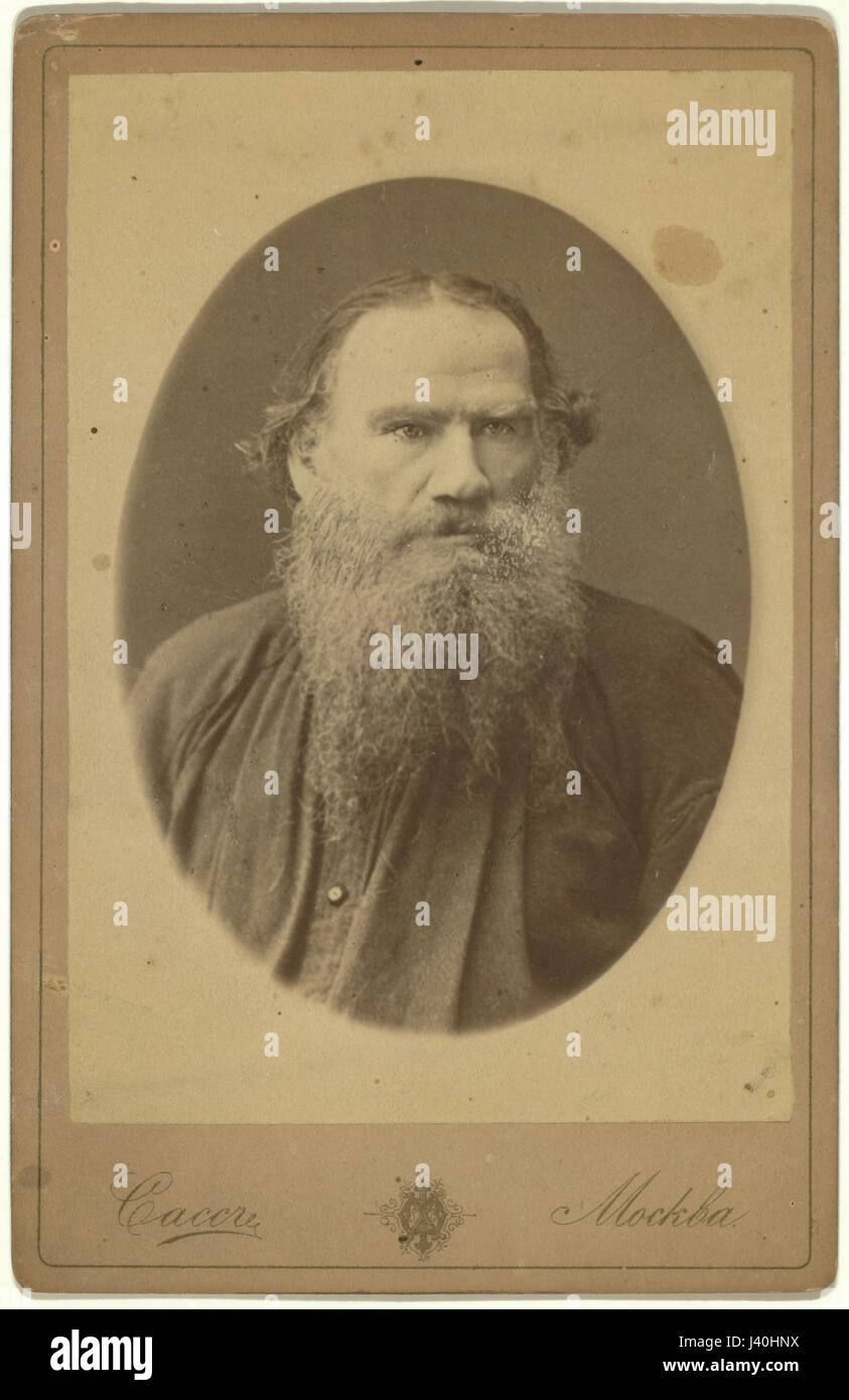 Leo Tolstoy, portrait.ws Stock Photo