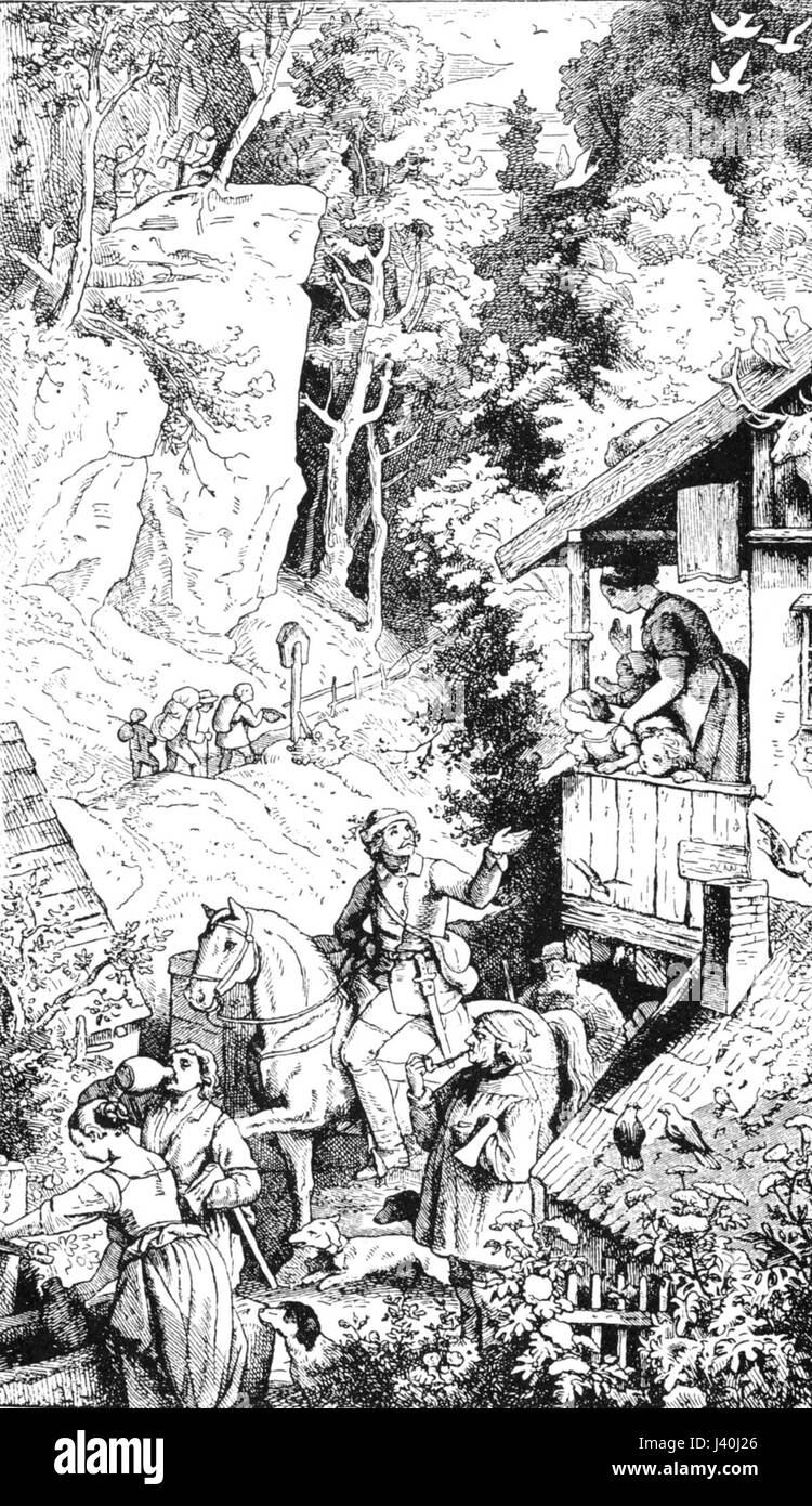 Ludwig Richter 001 Mannesleben Stock Photo Alamy