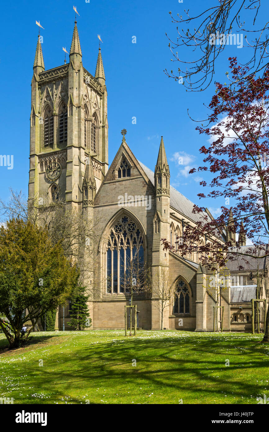 St. Peter's Church, Bolton, Manchester, England, UK.  Commonly known as Bolton Parish Church. Stock Photo