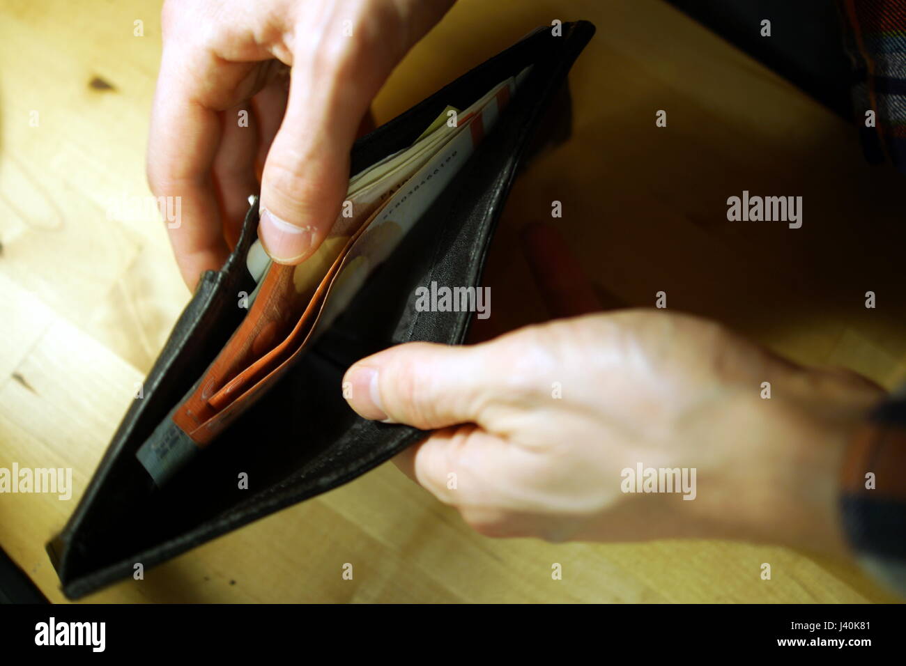 Counting money Stock Photo