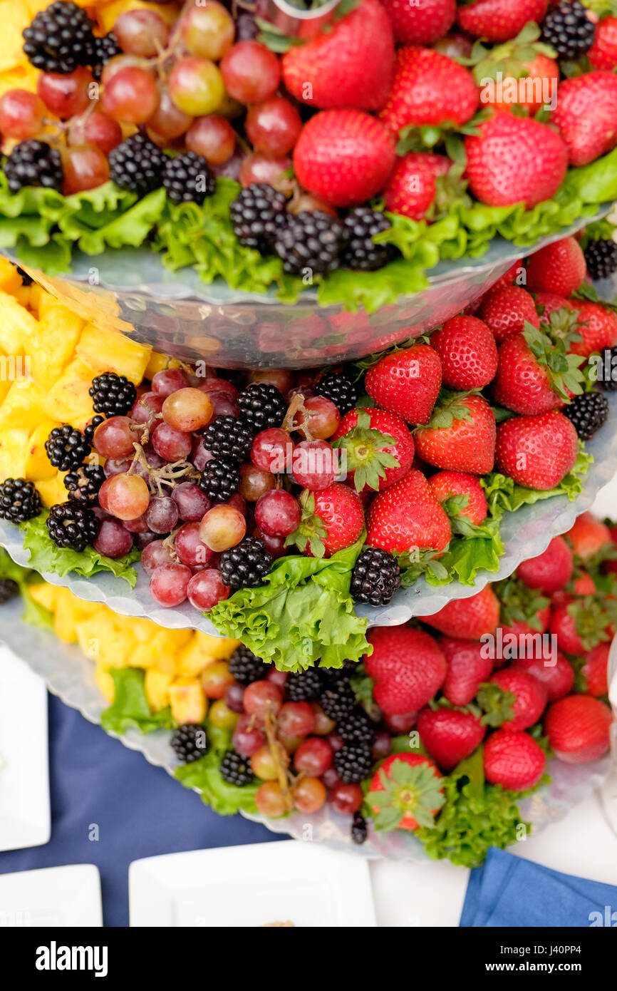Wedding Reception Buffet Food Stock Photo - Alamy