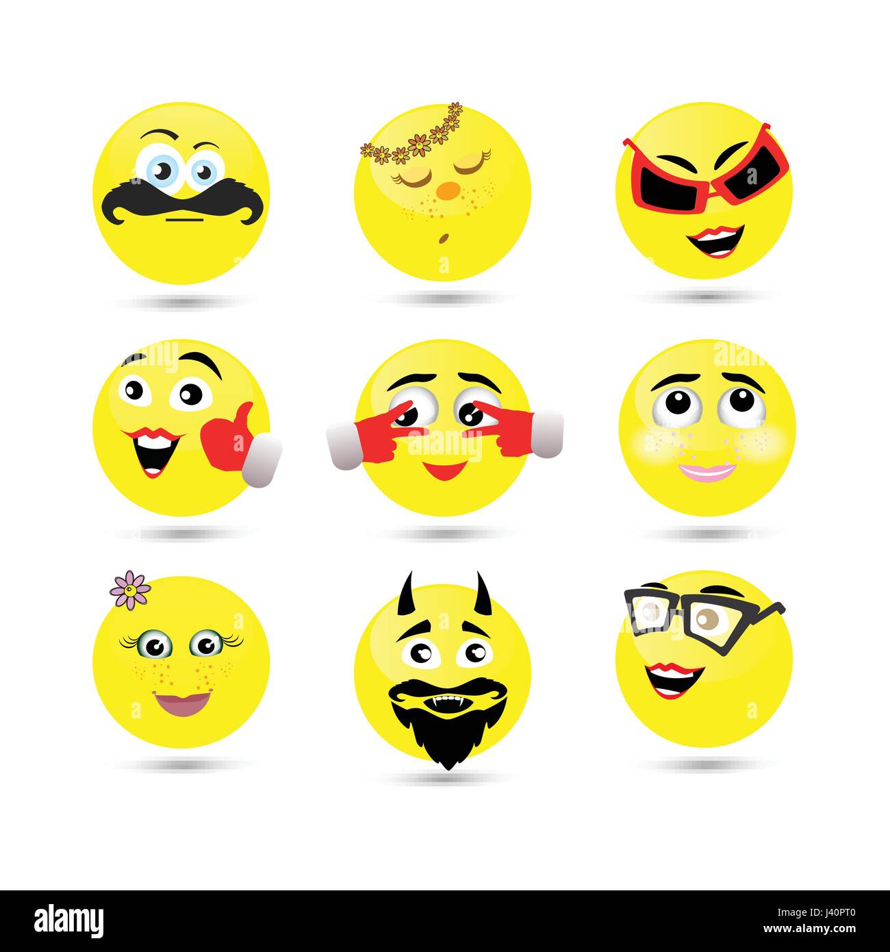 SMILE ICON. ILLUSTRATION FOR YOUR DESIGN Stock Vector Image & Art - Alamy