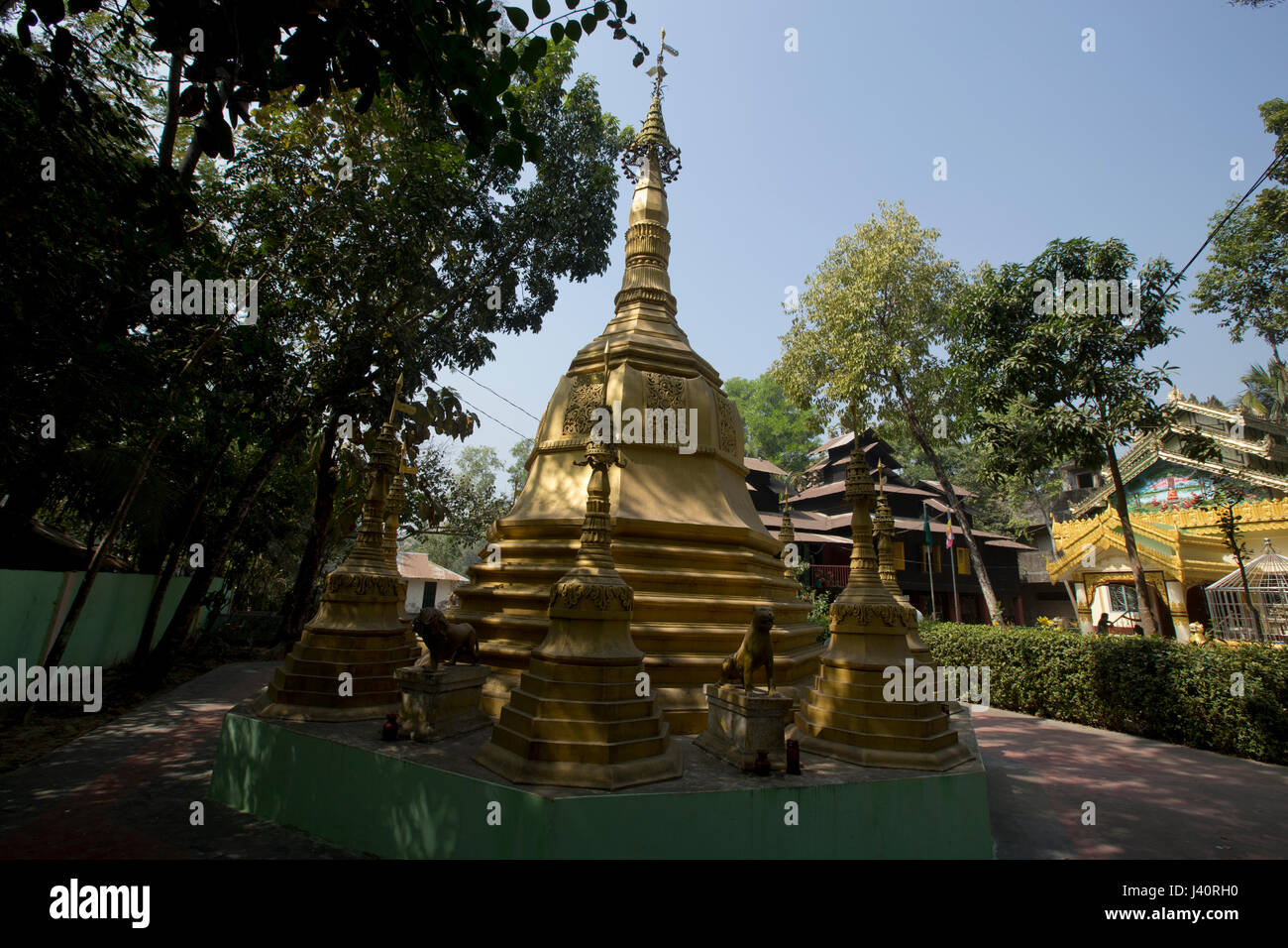 Adinath temple at the top of Mainak hillock in Moheshkhali Island. Cox ...