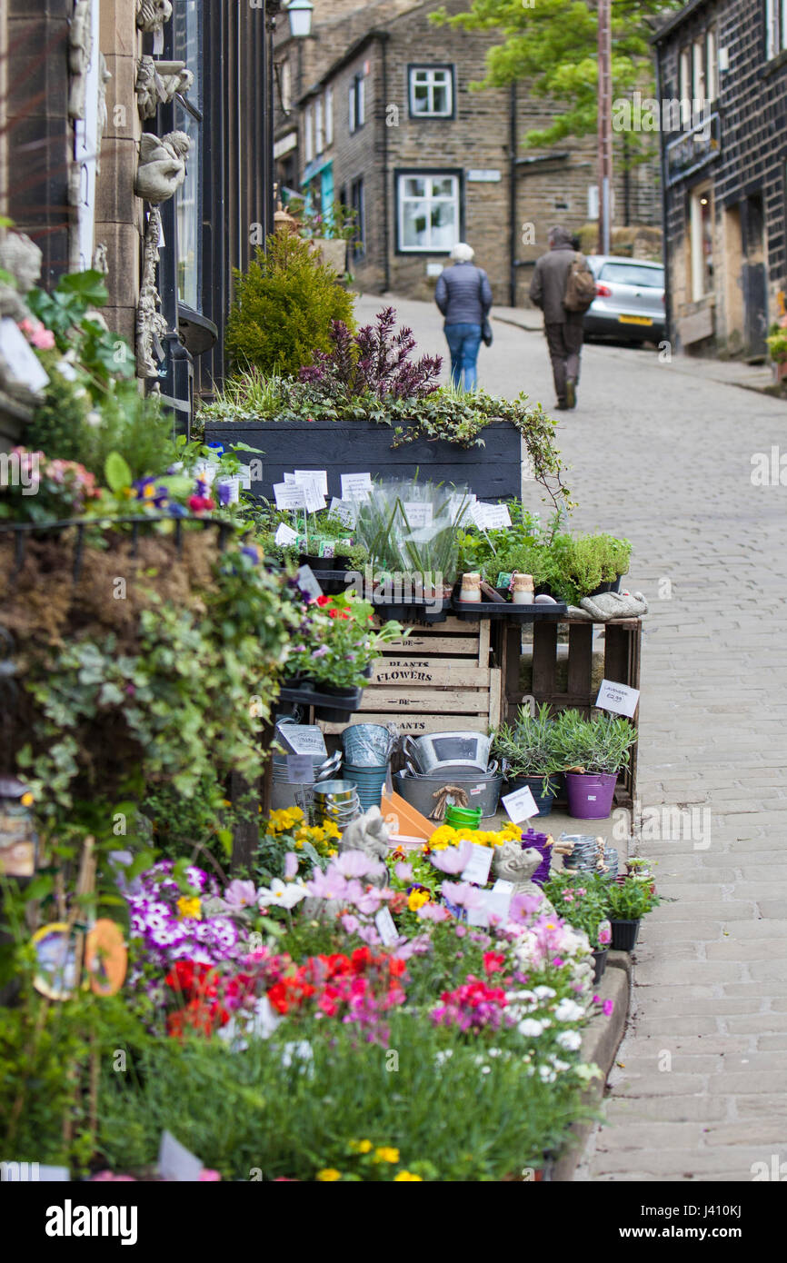 Main Street, Haworth, Bradford, West Yorkshire Stock Photo Alamy