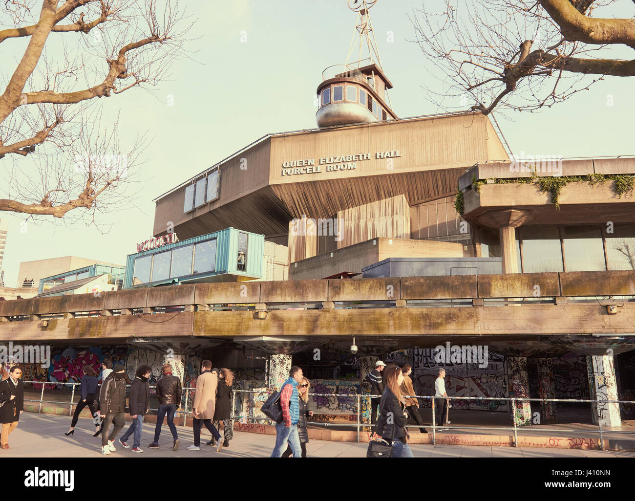 Queen Elizabeth Hall and Purcell Room (1967), South Bank, London, England Stock Photo