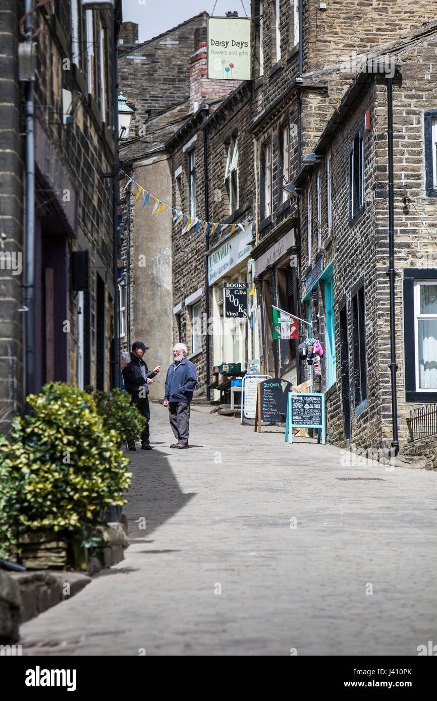 Main Street, Haworth, Bradford, West Yorkshire Stock Photo Alamy