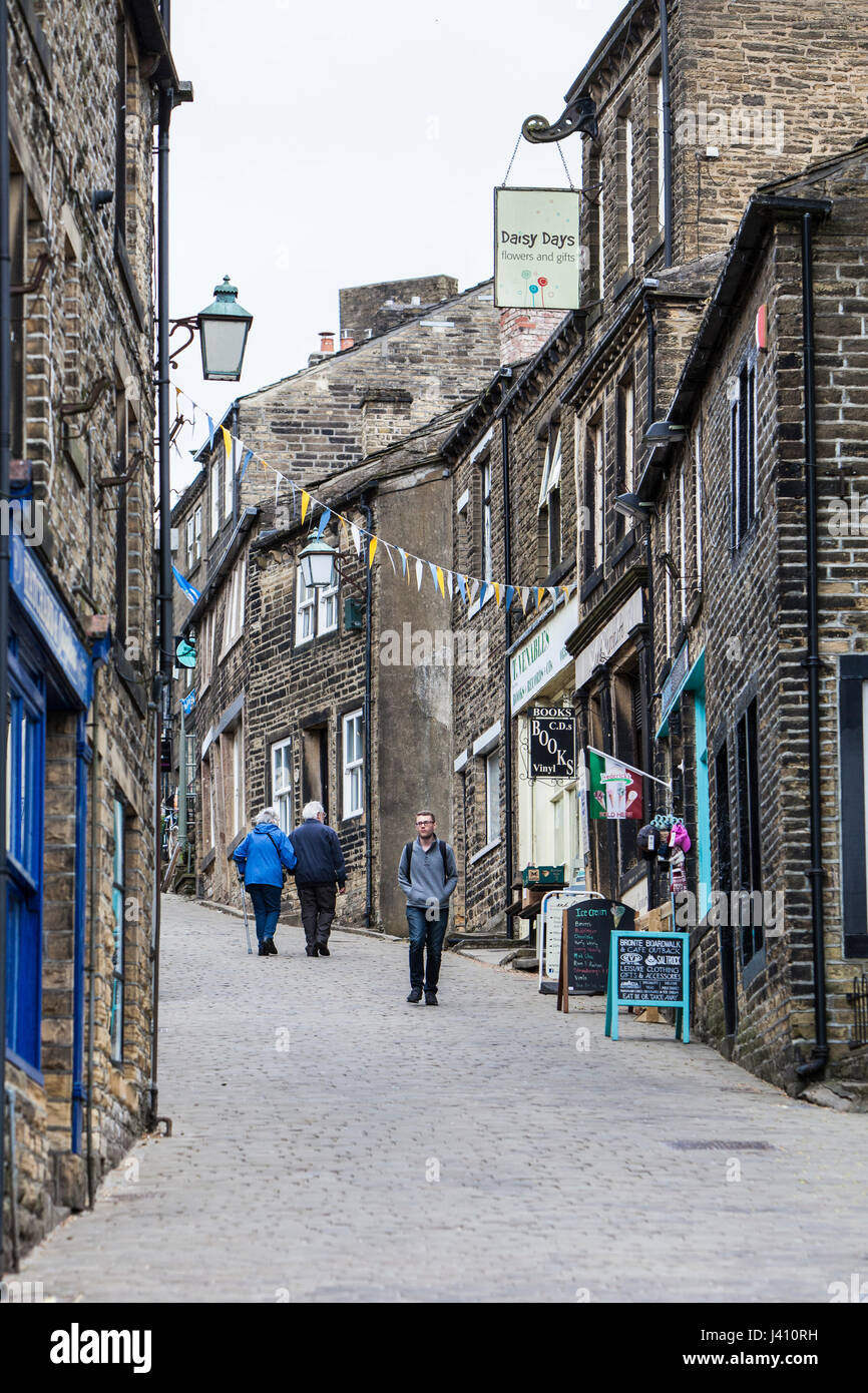 Main Street, Haworth, Bradford, West Yorkshire Stock Photo Alamy