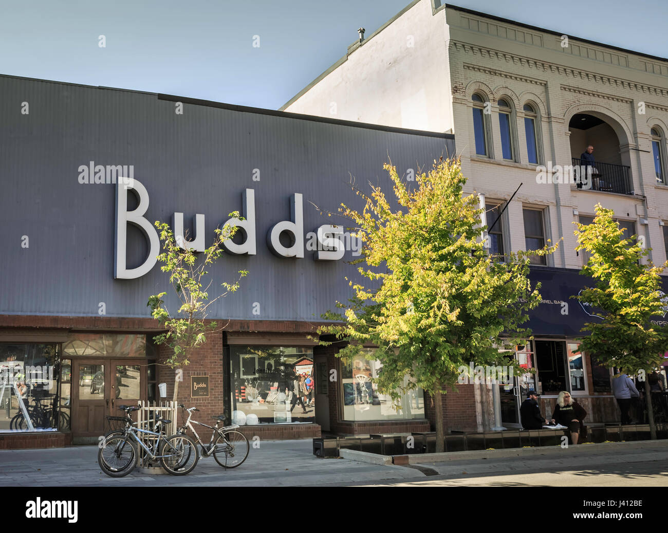 Budds Department Store, a family business since 1926 in Kitchener Ontario, closed its doors in 2016. Stock Photo