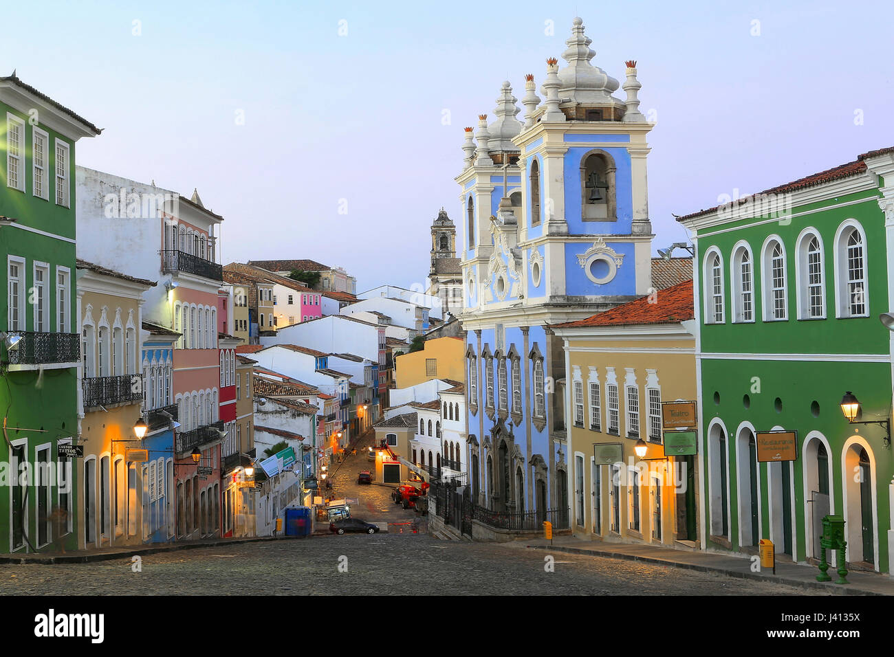 The historic colonial pelourinho district of Salvador, capital of Bahia Stock Photo