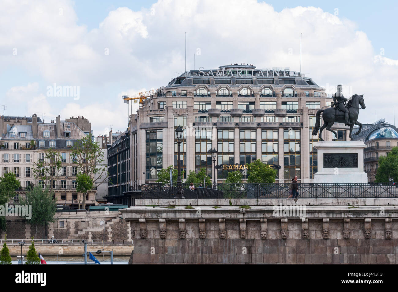 View of fancy buildings from La Samaritaine rooftop, Paris, France Stock  Photo - Alamy