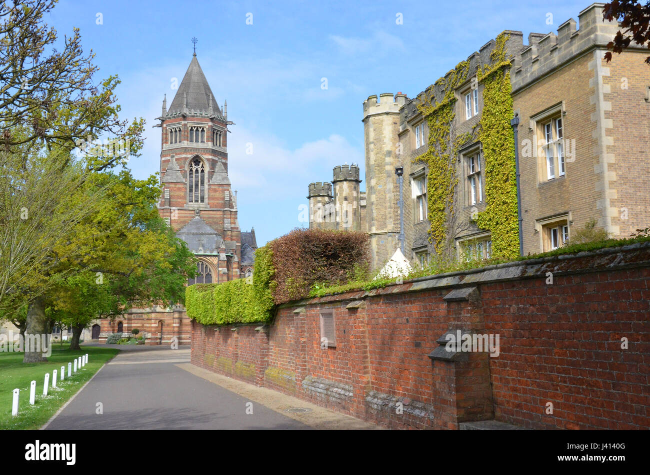 The chapels and school house at Rugby School, Warwickshire, England Stock Photo