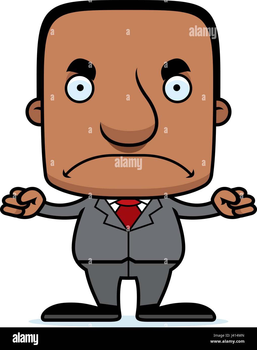 A cartoon businessperson man looking angry Stock Vector Image & Art - Alamy