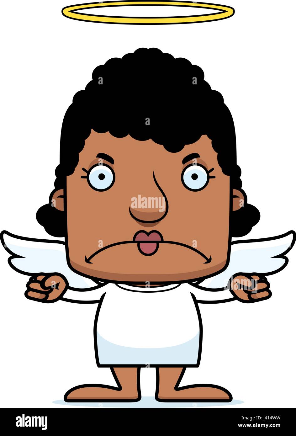 A cartoon angel woman looking angry Stock Vector Image & Art - Alamy