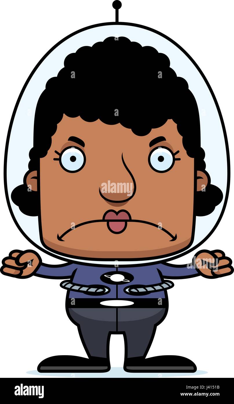 A cartoon spaceman woman looking angry Stock Vector Image & Art - Alamy