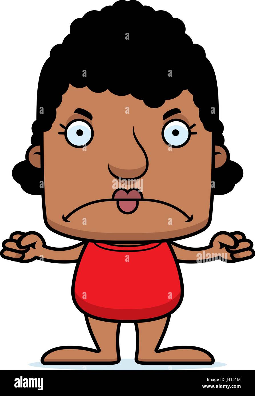 A cartoon woman looking angry in a swimsuit Stock Vector Image & Art ...