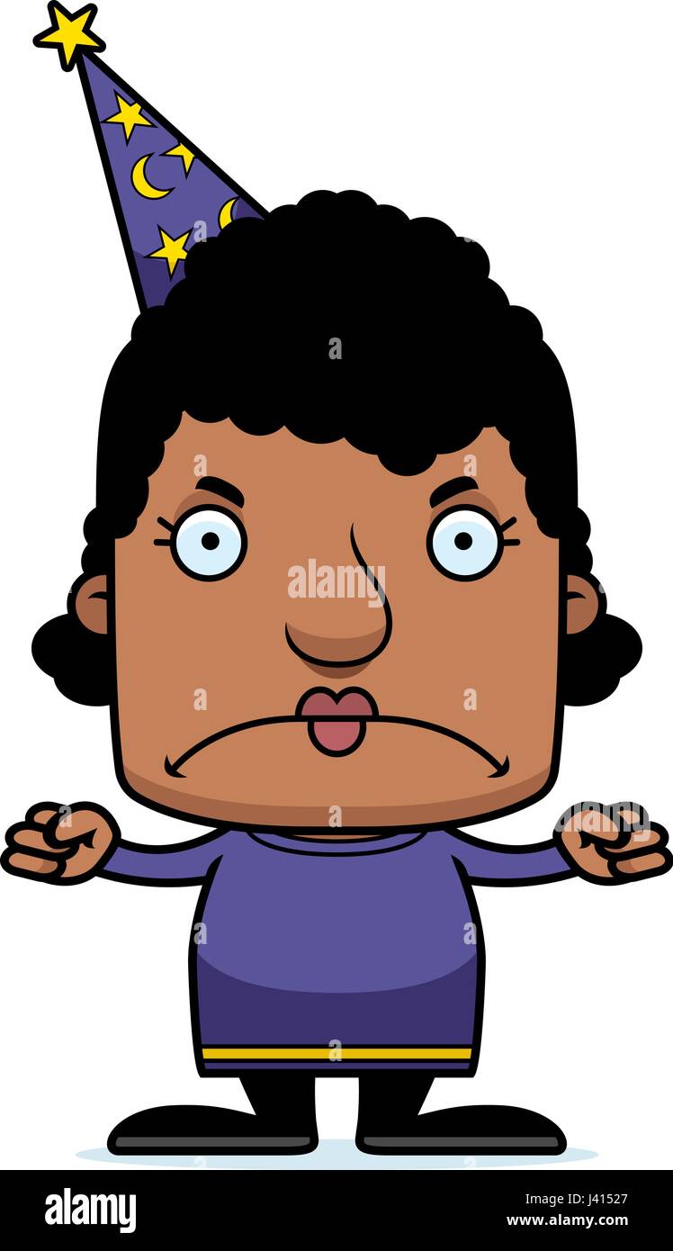 A cartoon wizard woman looking angry Stock Vector Image & Art - Alamy