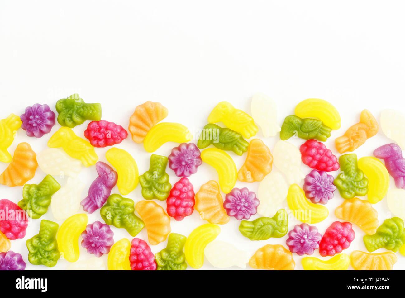 Candies top view hi-res stock photography and images - Alamy