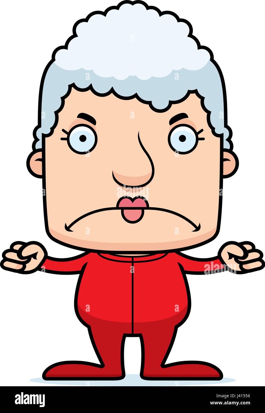 A cartoon woman looking angry in pajamas Stock Vector Image & Art - Alamy