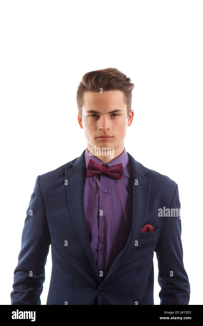 Young man in a suit Stock Photo