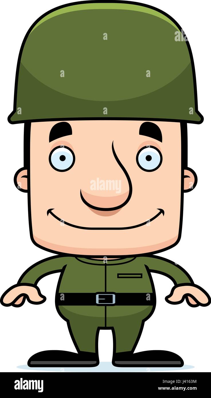 A cartoon soldier man smiling Stock Vector Image & Art - Alamy