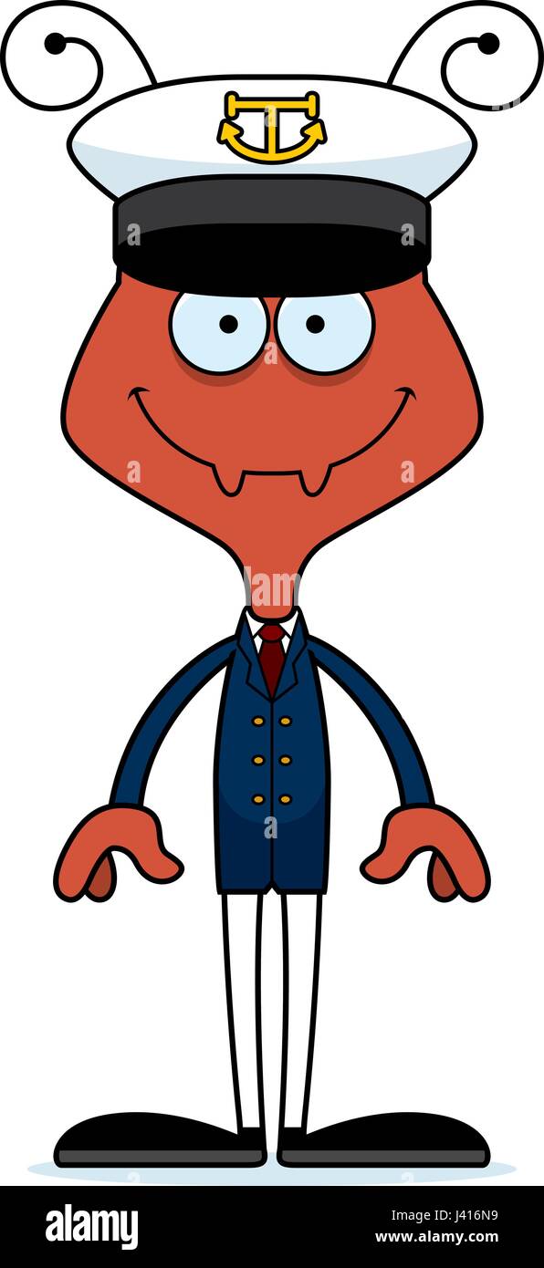 A cartoon boat captain ant smiling Stock Vector Image & Art - Alamy