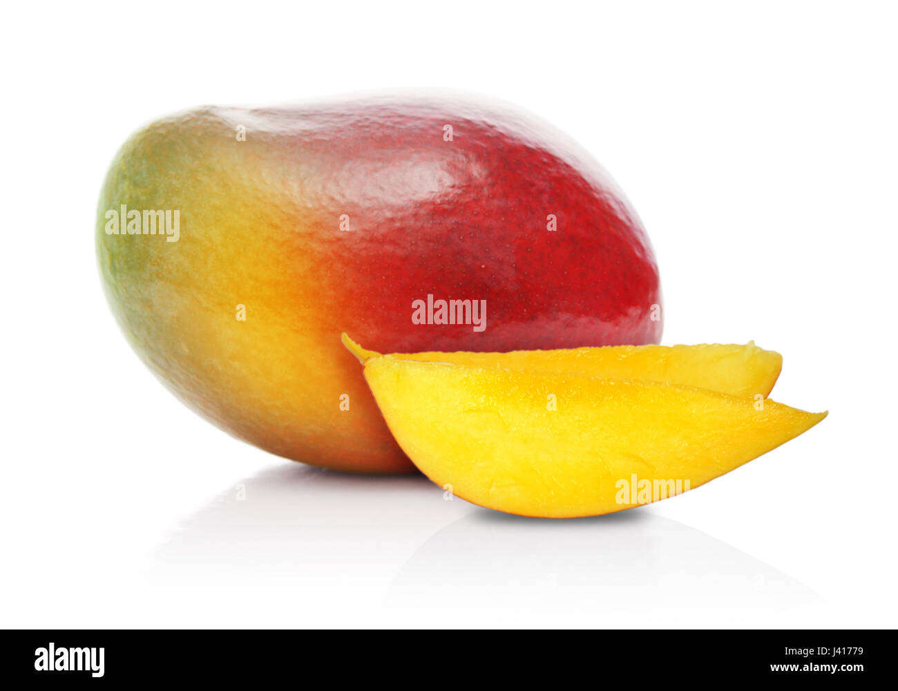 Ripe mango fruit isolated on white background Stock Photo Alamy