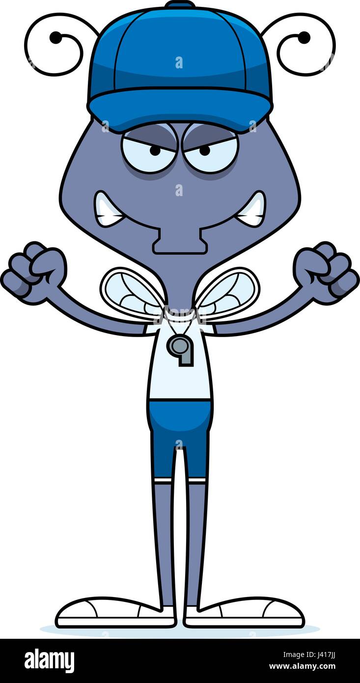 A cartoon coach fly looking angry Stock Vector Image & Art - Alamy