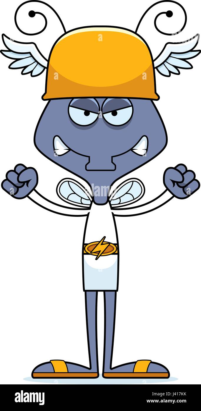 A cartoon Hermes fly looking angry Stock Vector Image & Art - Alamy