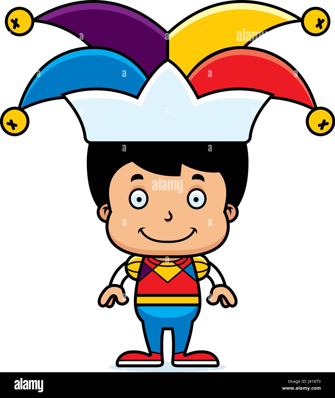 A cartoon jester boy smiling Stock Vector Image & Art - Alamy