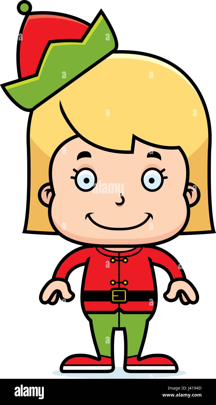 Happy xmas girl kid Stock Vector Images - Alamy