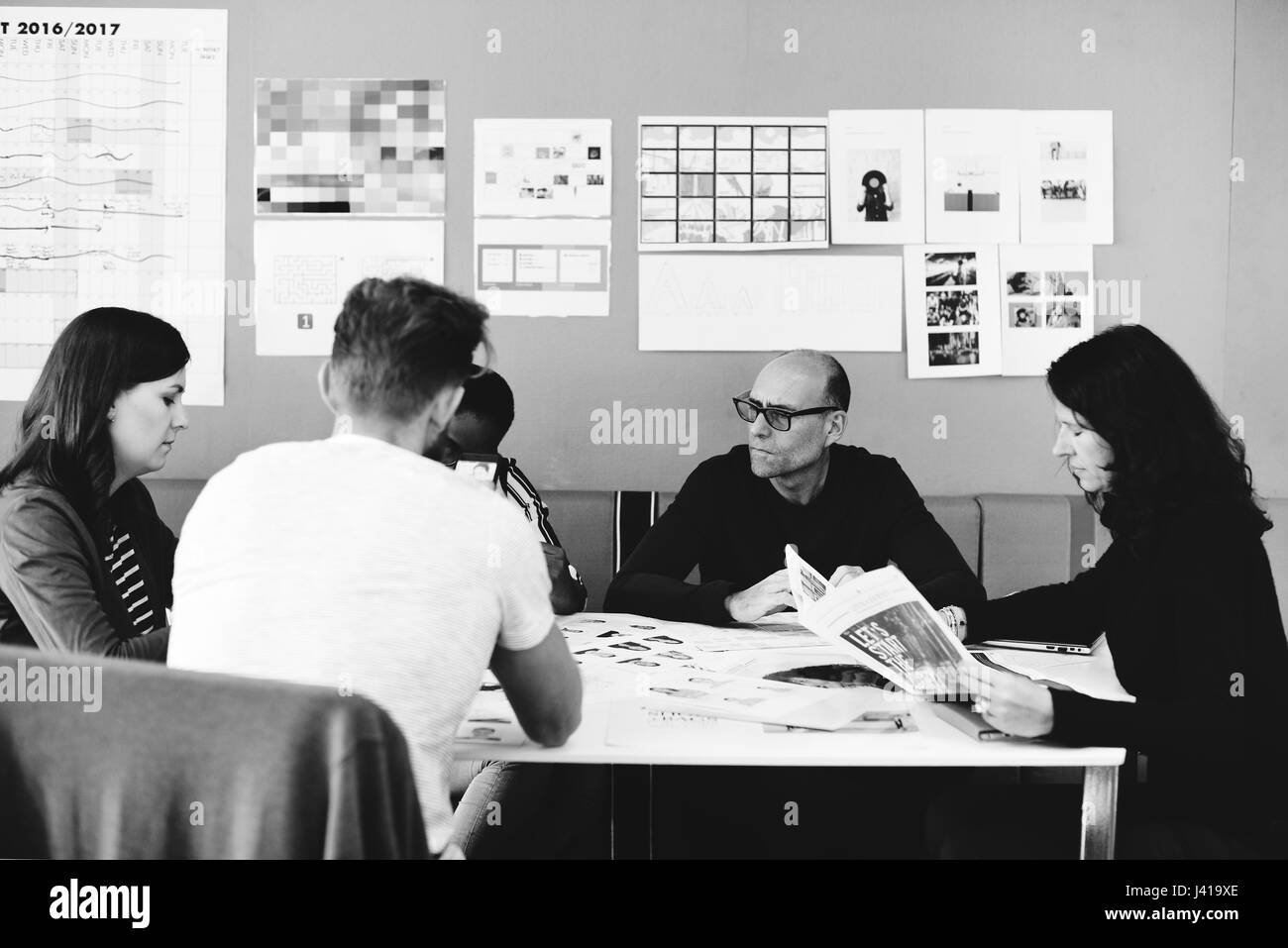 Startup Business Team Brainstorming on  Meeting Workshop Stock Photo