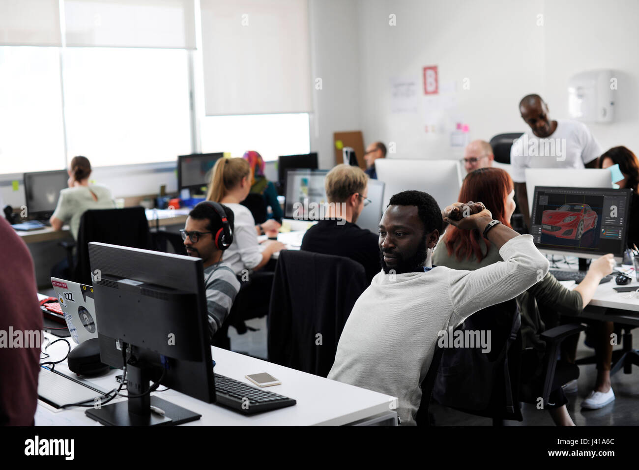 Startup Business People Working in Office Stock Photo - Alamy